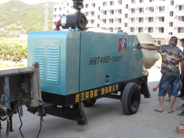 小型柴油泵HBT40D-1407施工现场